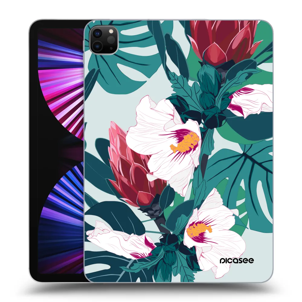 Picasee husă neagră din silicon pentru Apple iPad Pro 11" 2021 (3.gen) - Rhododendron