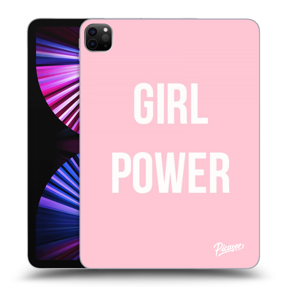 Picasee husă neagră din silicon pentru Apple iPad Pro 11" 2021 (3.gen) - Girl power