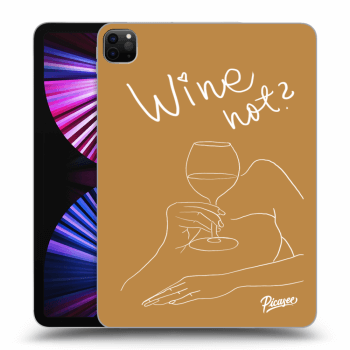Picasee husă neagră din silicon pentru Apple iPad Pro 11" 2021 (3.gen) - Wine not