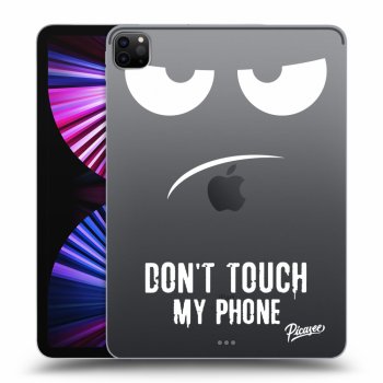 Picasee husă transparentă din silicon pentru Apple iPad Pro 11" 2021 (3.gen) - Don't Touch My Phone
