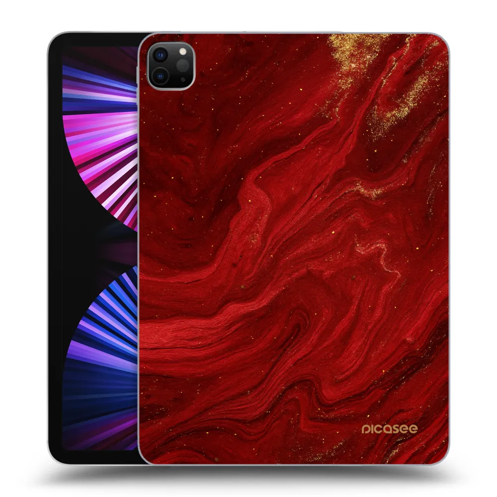 Picasee husă neagră din silicon pentru Apple iPad Pro 11" 2021 (3.gen) - Red