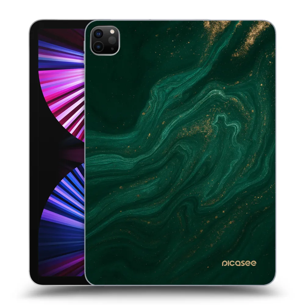 Picasee husă neagră din silicon pentru Apple iPad Pro 11" 2021 (3.gen) - Green