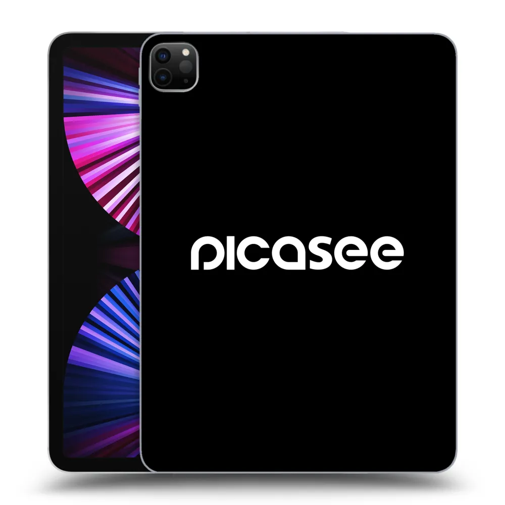 Picasee husă neagră din silicon pentru Apple iPad Pro 11" 2021 (3.gen) - Picasee - new logo - white