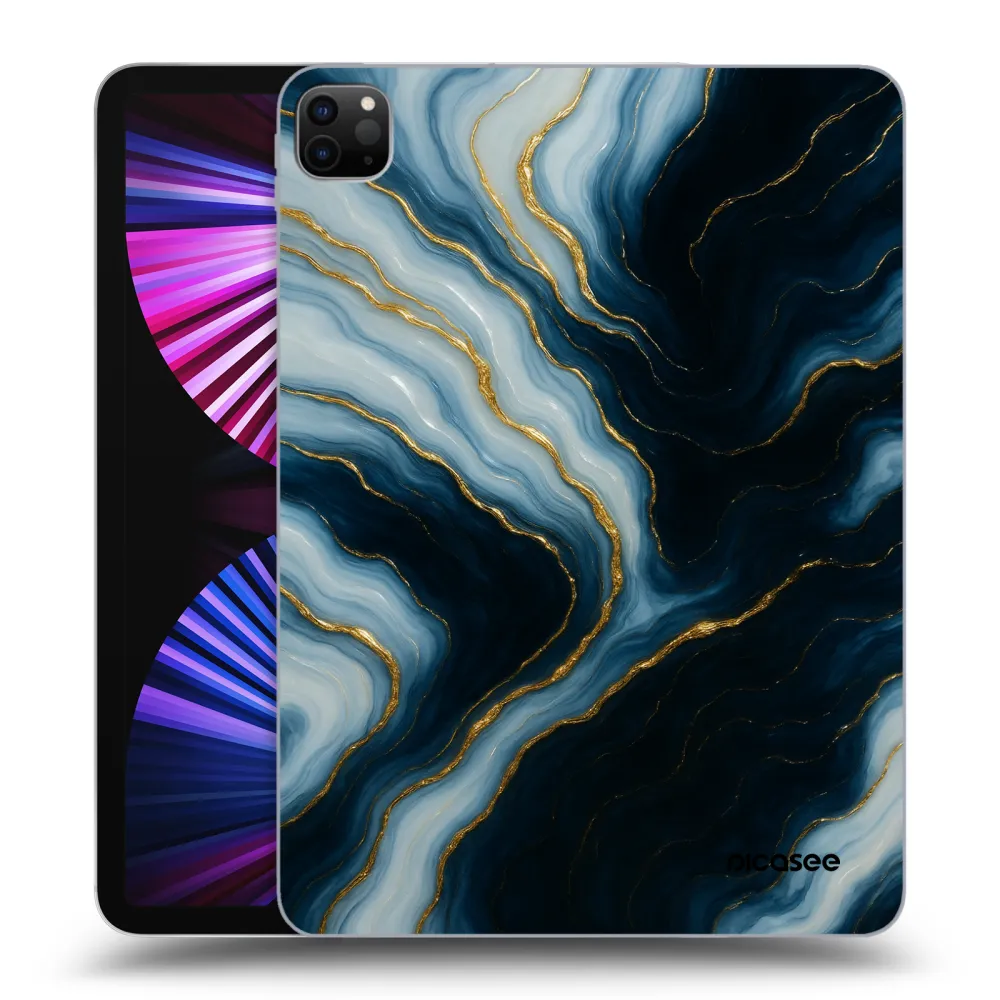 Picasee husă neagră din silicon pentru Apple iPad Pro 11" 2021 (3.gen) - Luna