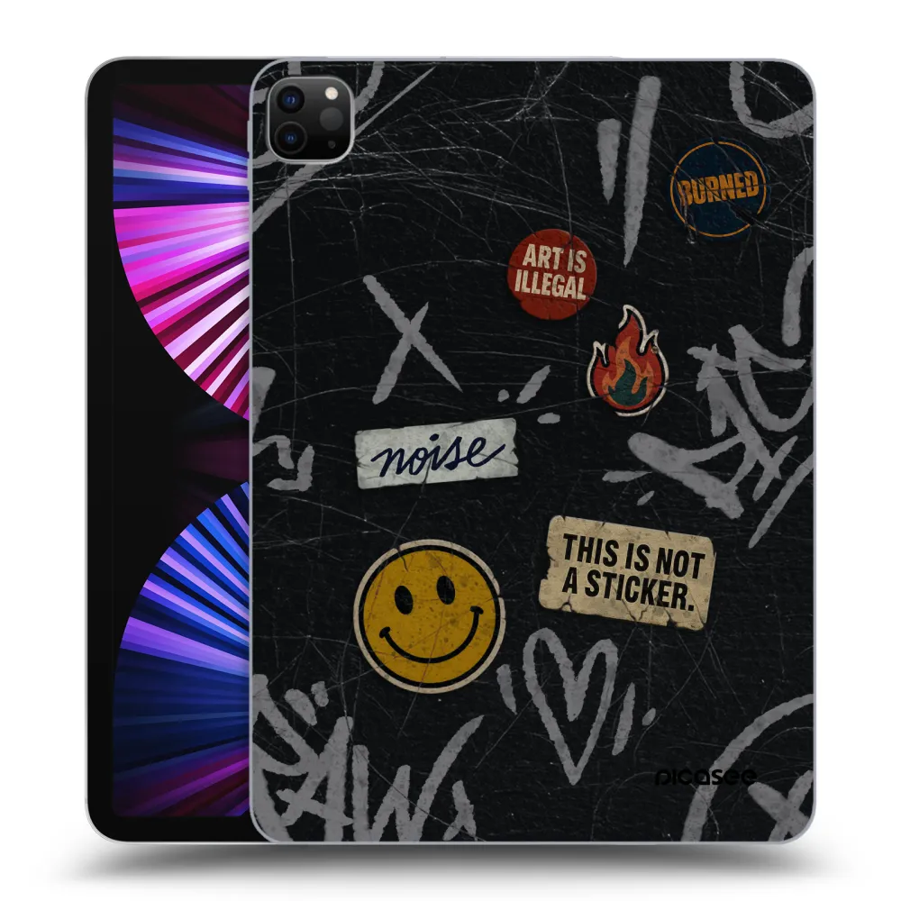 Picasee husă neagră din silicon pentru Apple iPad Pro 11" 2021 (3.gen) - STICKERS x TAGS