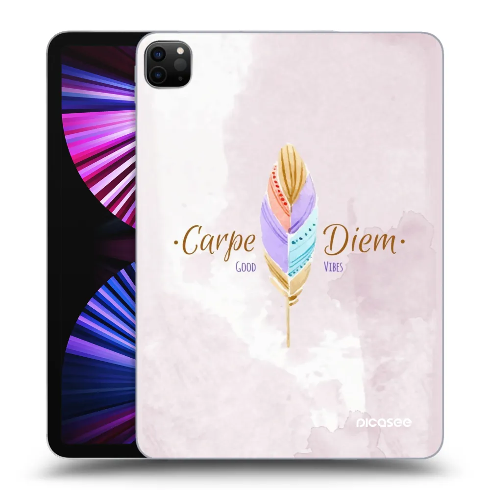 Picasee husă neagră din silicon pentru Apple iPad Pro 11" 2021 (3.gen) - Carpe Diem