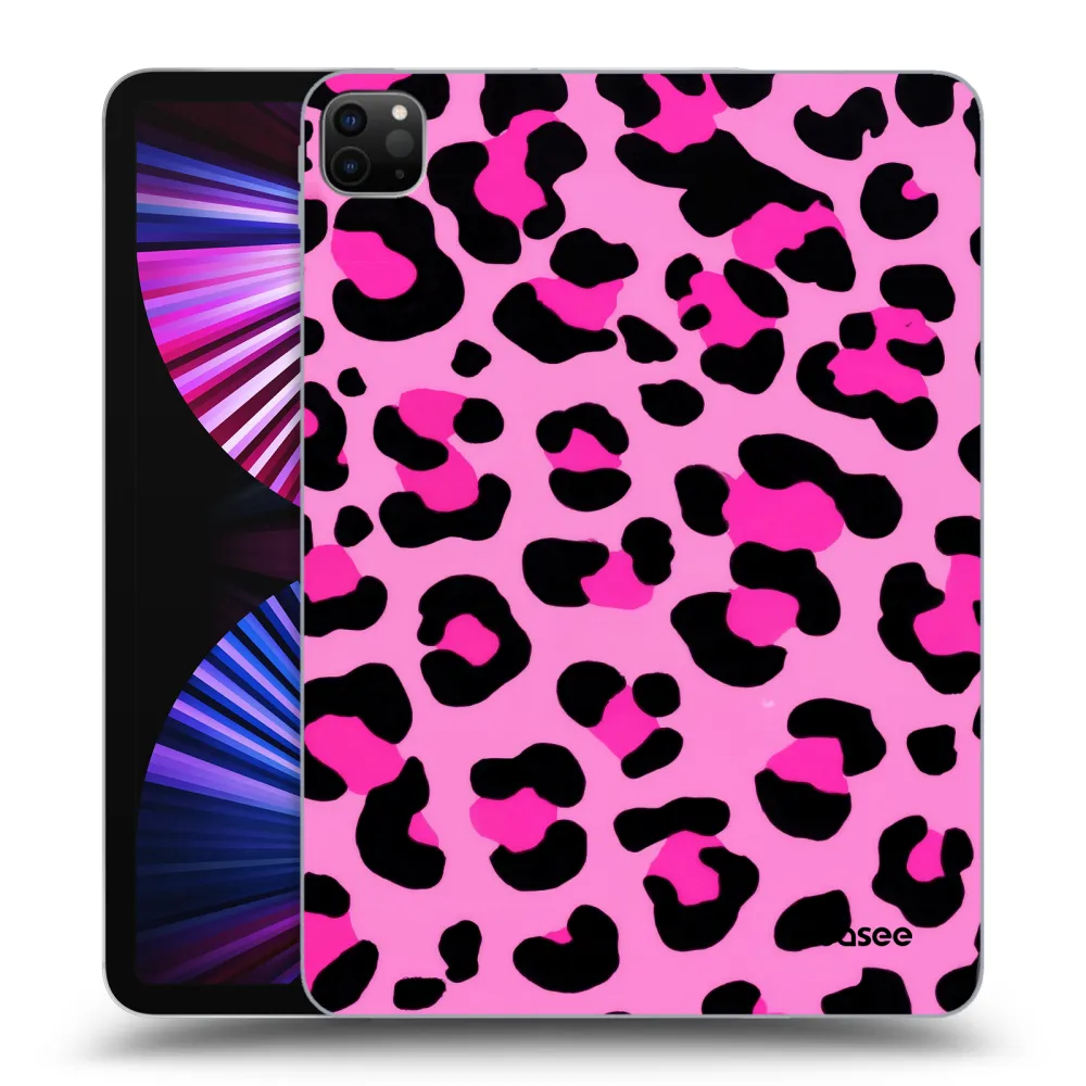Picasee husă neagră din silicon pentru Apple iPad Pro 11" 2021 (3.gen) - Pink Tiger