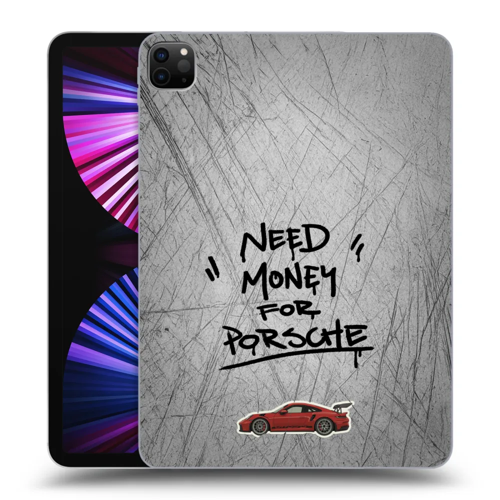 Picasee husă neagră din silicon pentru Apple iPad Pro 11" 2021 (3.gen) - Grey Drift