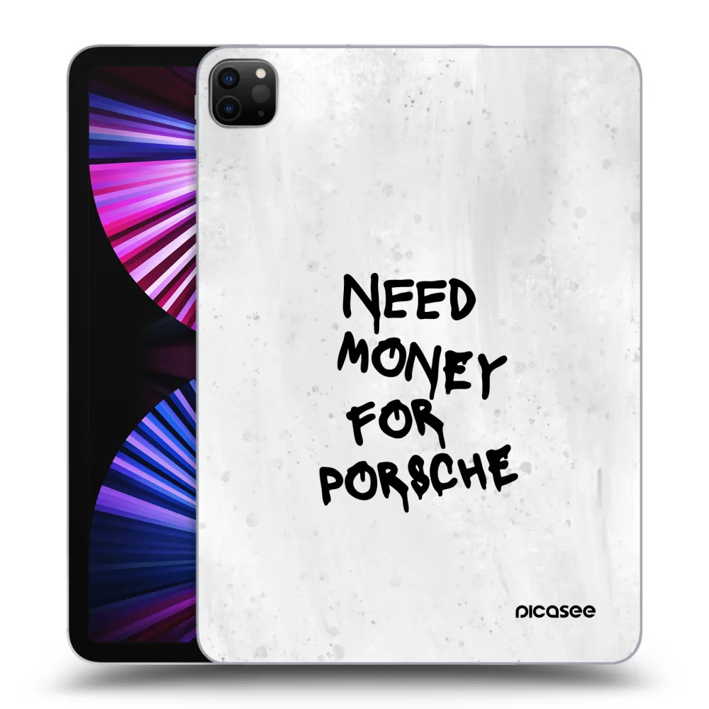 Picasee husă neagră din silicon pentru Apple iPad Pro 11" 2021 (3.gen) - White Dollar