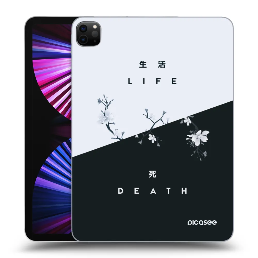 Picasee husă neagră din silicon pentru Apple iPad Pro 11" 2021 (3.gen) - Life - Death