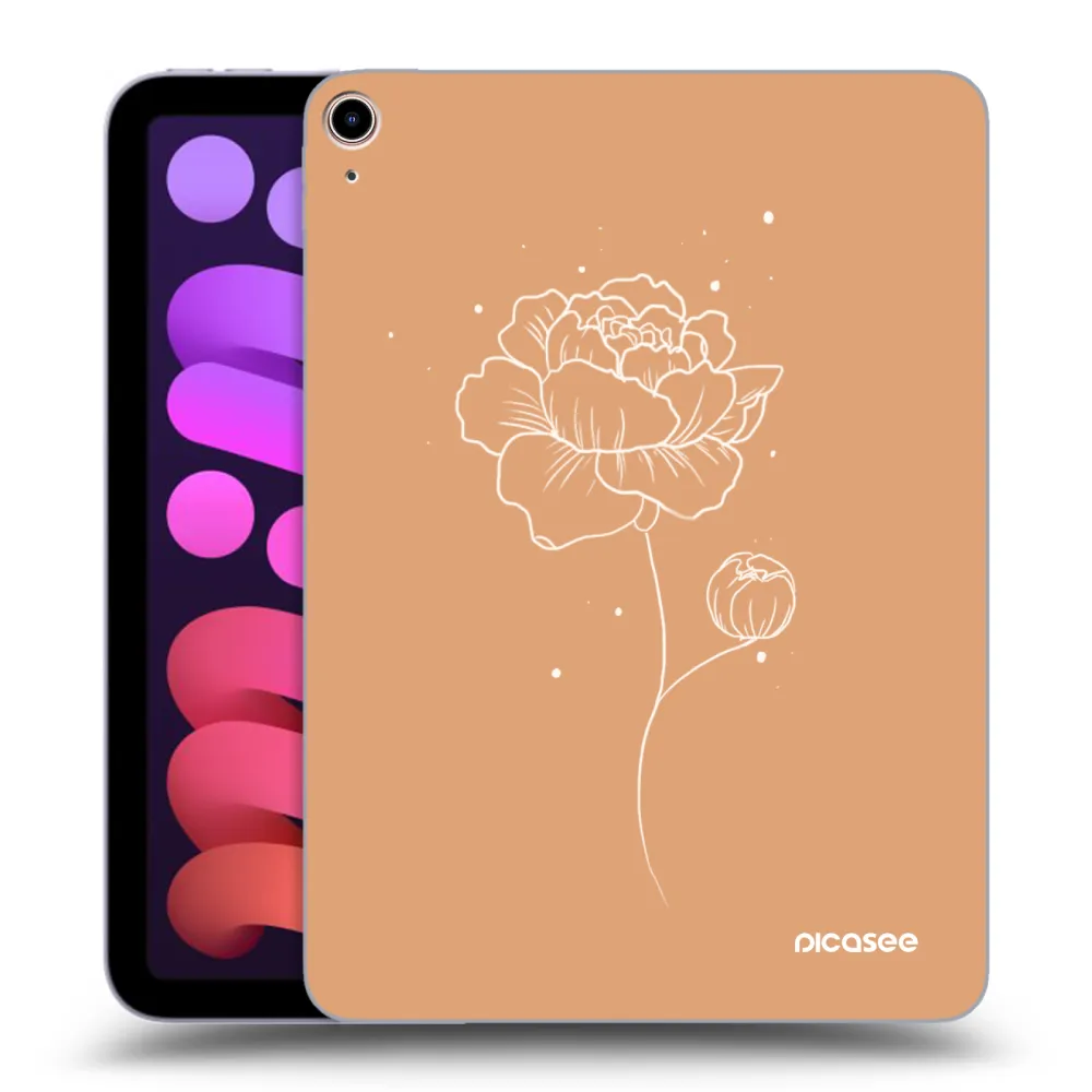 Picasee husă transparentă din silicon pentru Apple iPad mini 2021 (6. gen) - Peonies