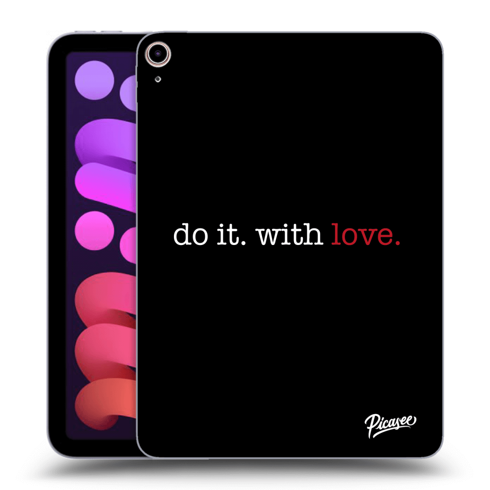 Picasee husă neagră din silicon pentru Apple iPad mini 2021 (6. gen) - Do it. With love.