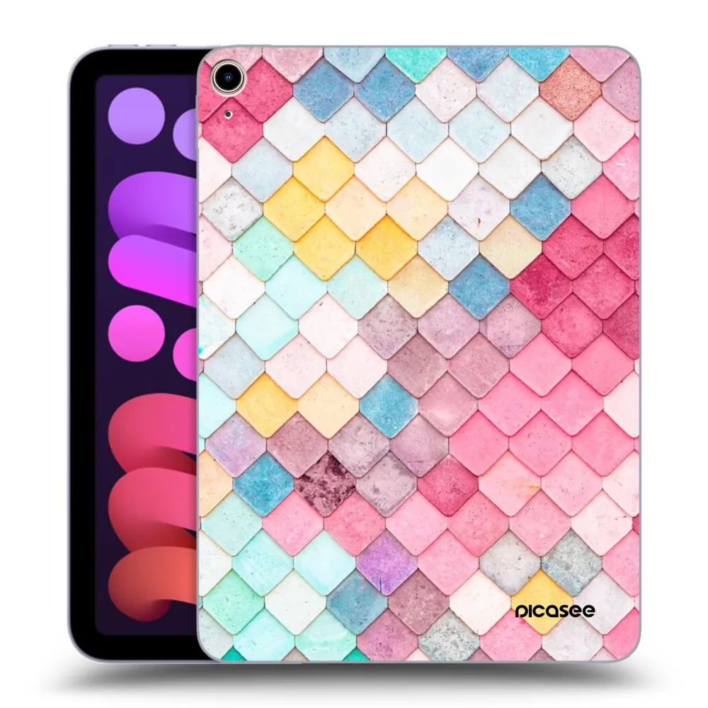 Picasee husă transparentă din silicon pentru Apple iPad mini 2021 (6. gen) - Colorful roof