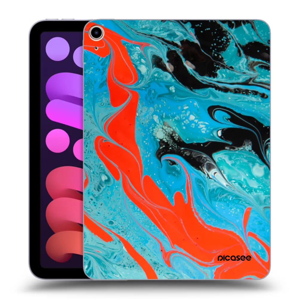 Picasee husă transparentă din silicon pentru Apple iPad mini 2021 (6. gen) - Blue Magma
