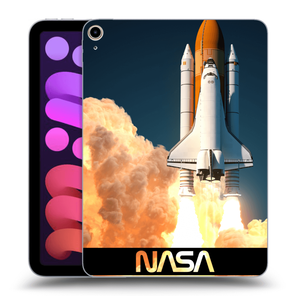 Picasee husă neagră din silicon pentru Apple iPad mini 2021 (6. gen) - Space Shuttle