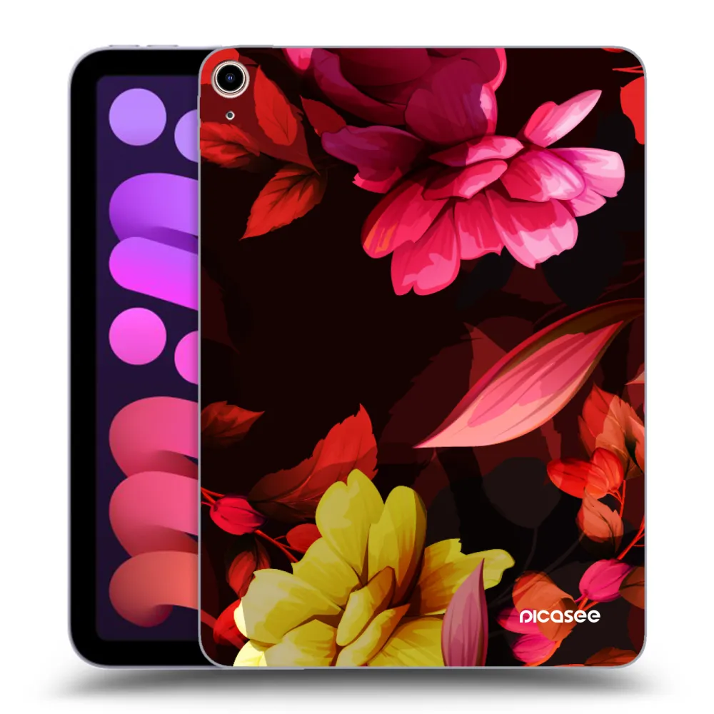 Picasee husă transparentă din silicon pentru Apple iPad mini 2021 (6. gen) - Dark Peonny