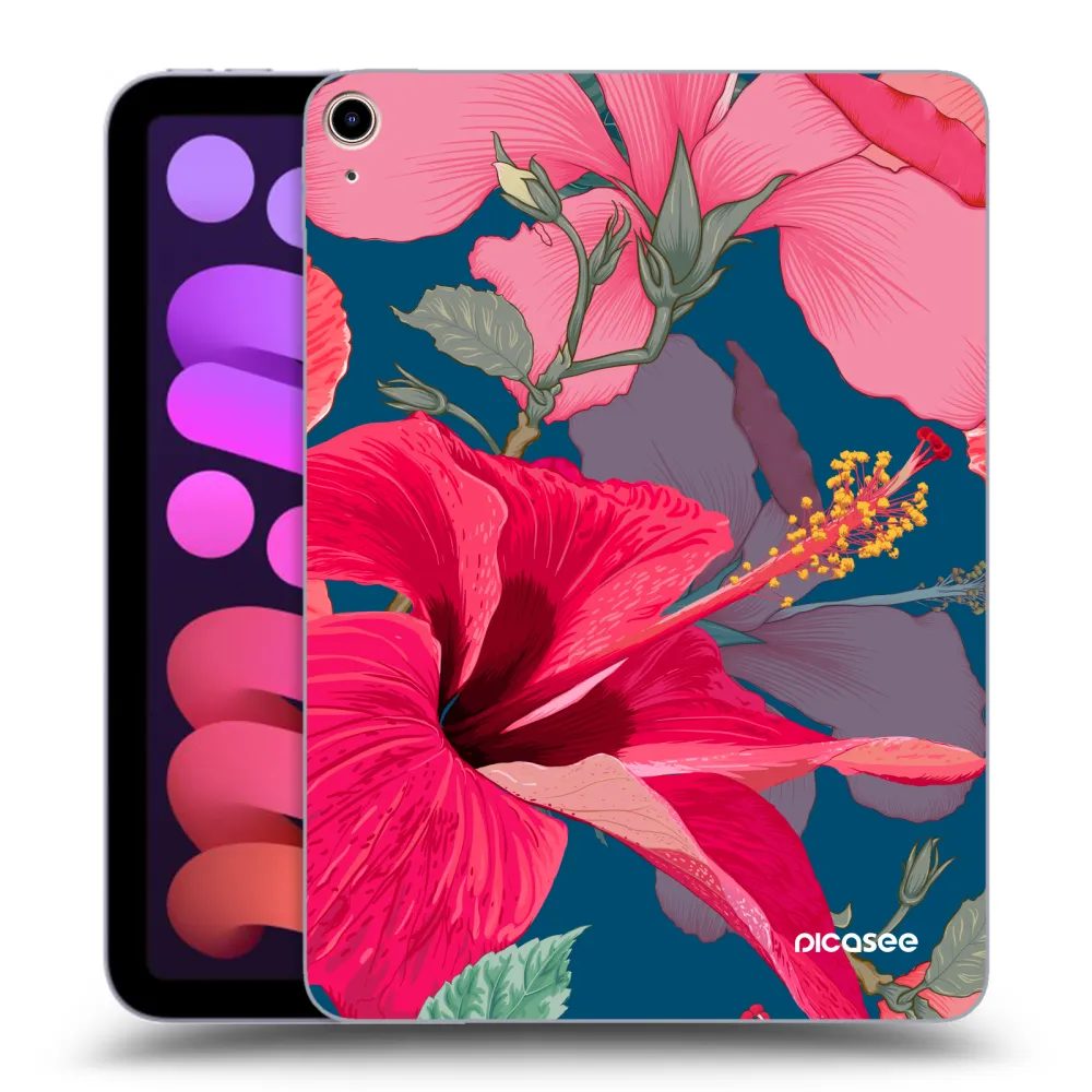 Picasee husă transparentă din silicon pentru Apple iPad mini 2021 (6. gen) - Hibiscus