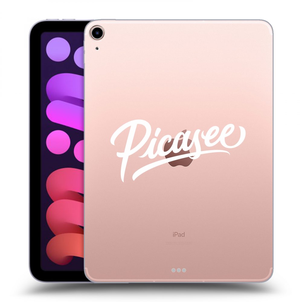 Picasee husă transparentă din silicon pentru Apple iPad mini 2021 (6. gen) - Picasee - old logo - white