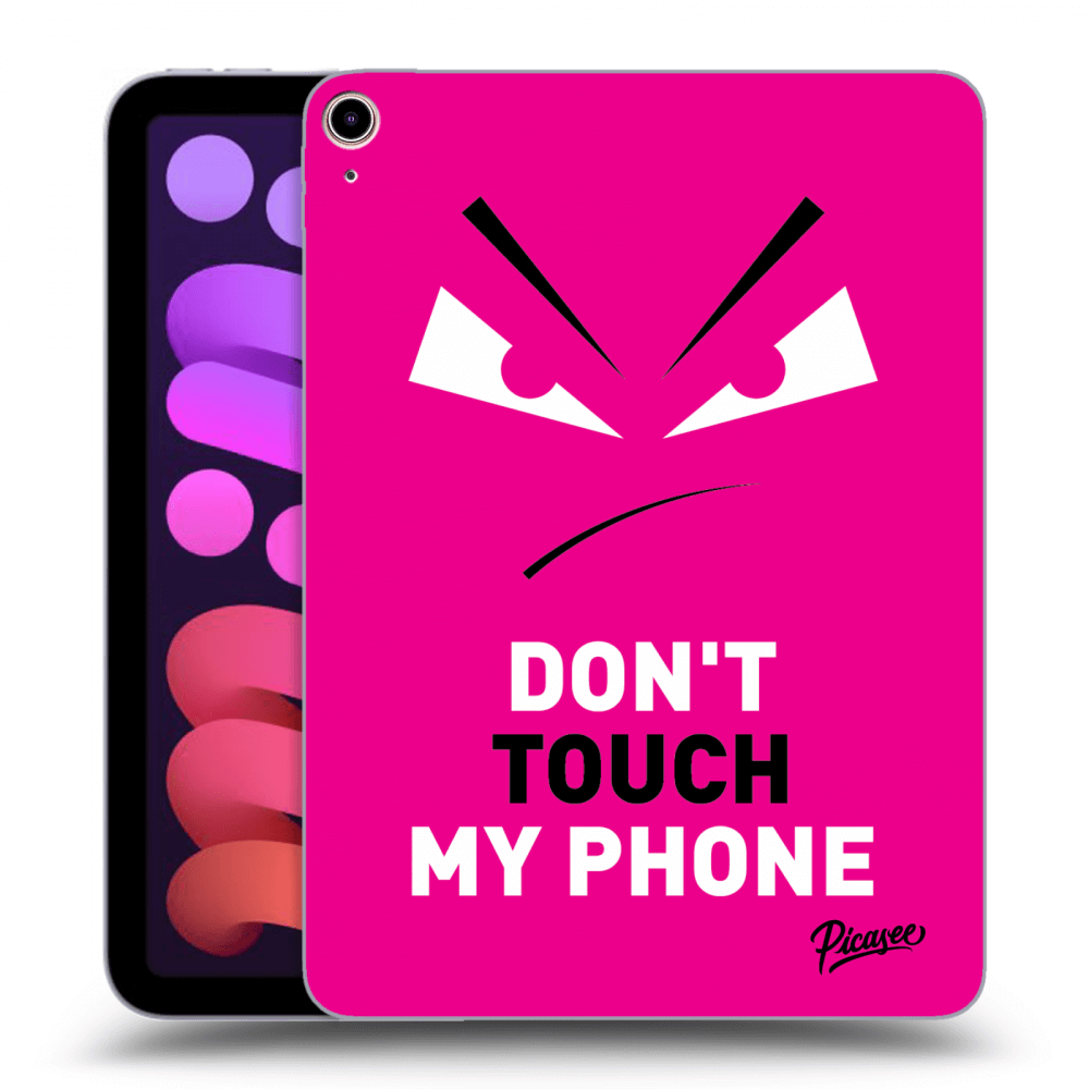 Picasee husă neagră din silicon pentru Apple iPad mini 2021 (6. gen) - Evil Eye - Pink