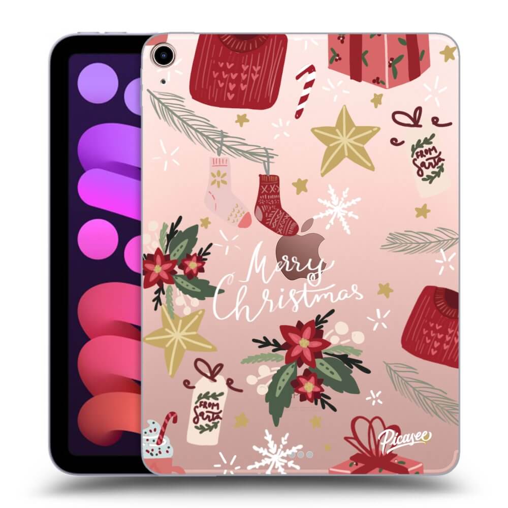 Picasee husă transparentă din silicon pentru Apple iPad mini 2021 (6. gen) - Christmas
