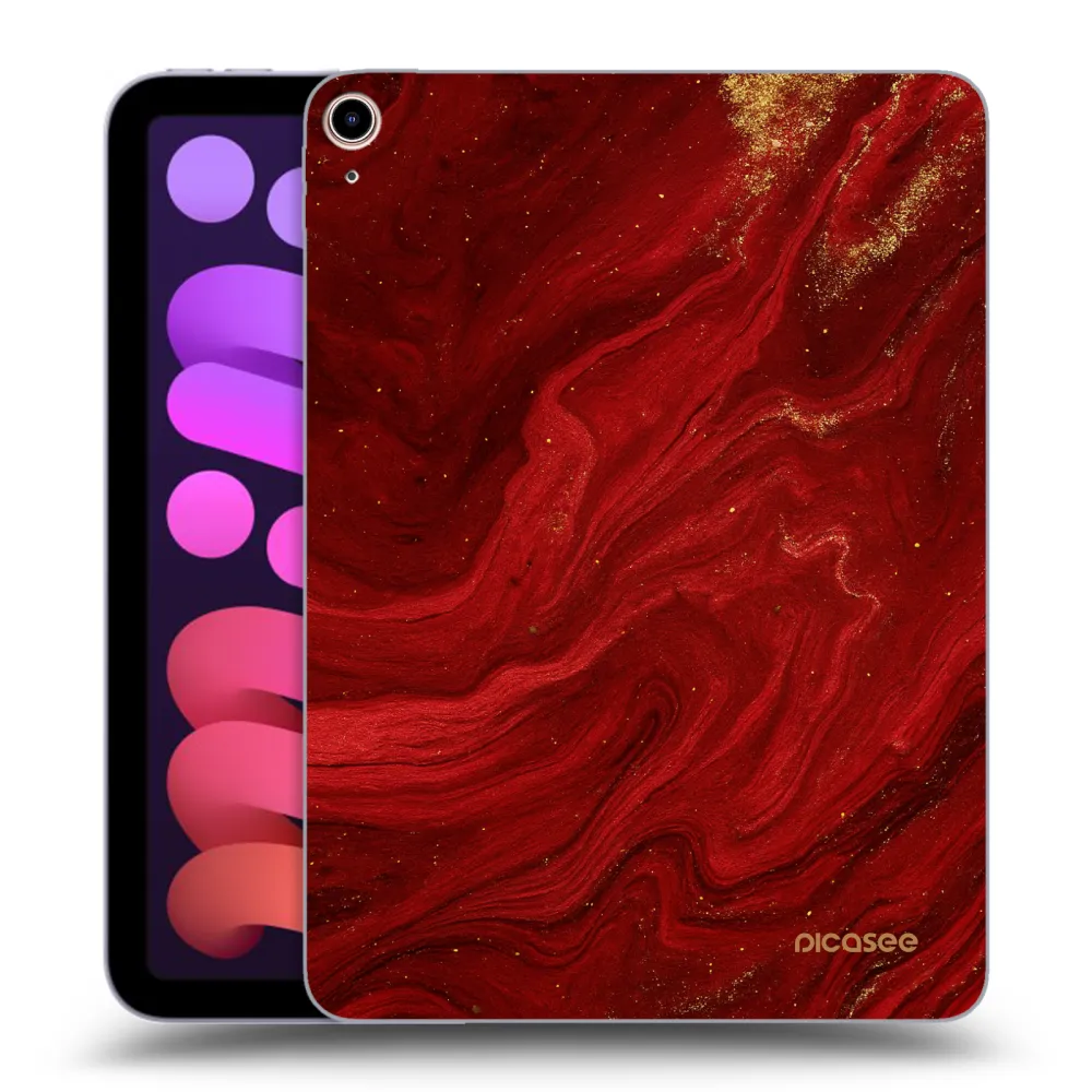 Picasee husă transparentă din silicon pentru Apple iPad mini 2021 (6. gen) - Red