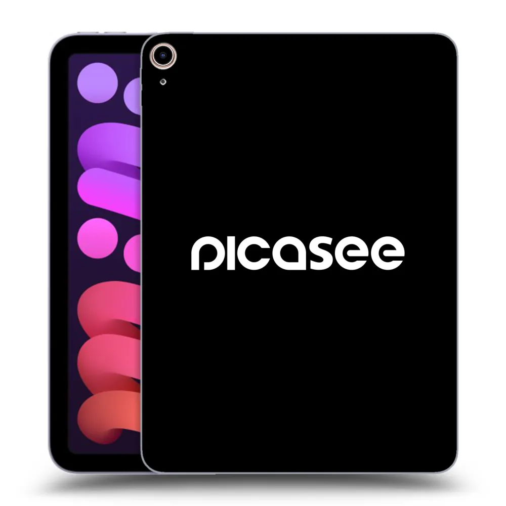 Picasee husă neagră din silicon pentru Apple iPad mini 2021 (6. gen) - Picasee - new logo - white
