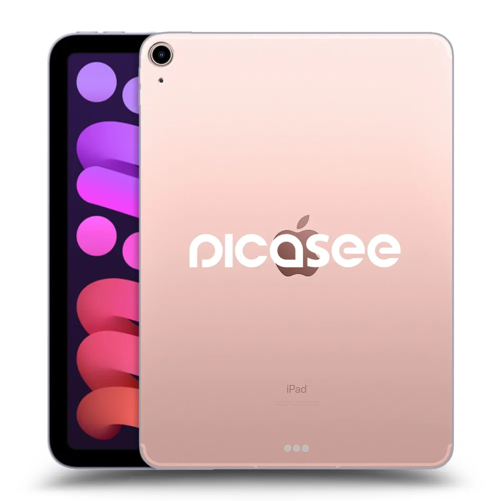 Picasee husă transparentă din silicon pentru Apple iPad mini 2021 (6. gen) - Picasee - new logo - white
