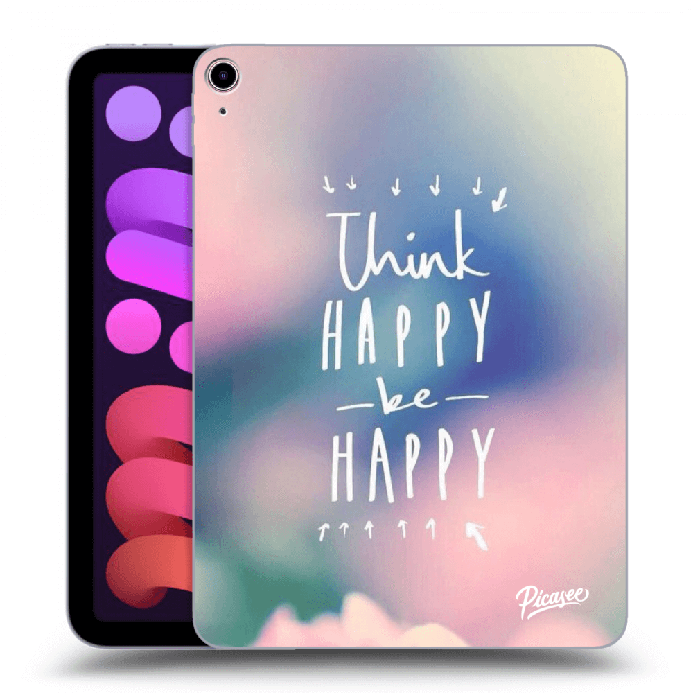Picasee husă neagră din silicon pentru Apple iPad mini 2021 (6. gen) - Think happy be happy