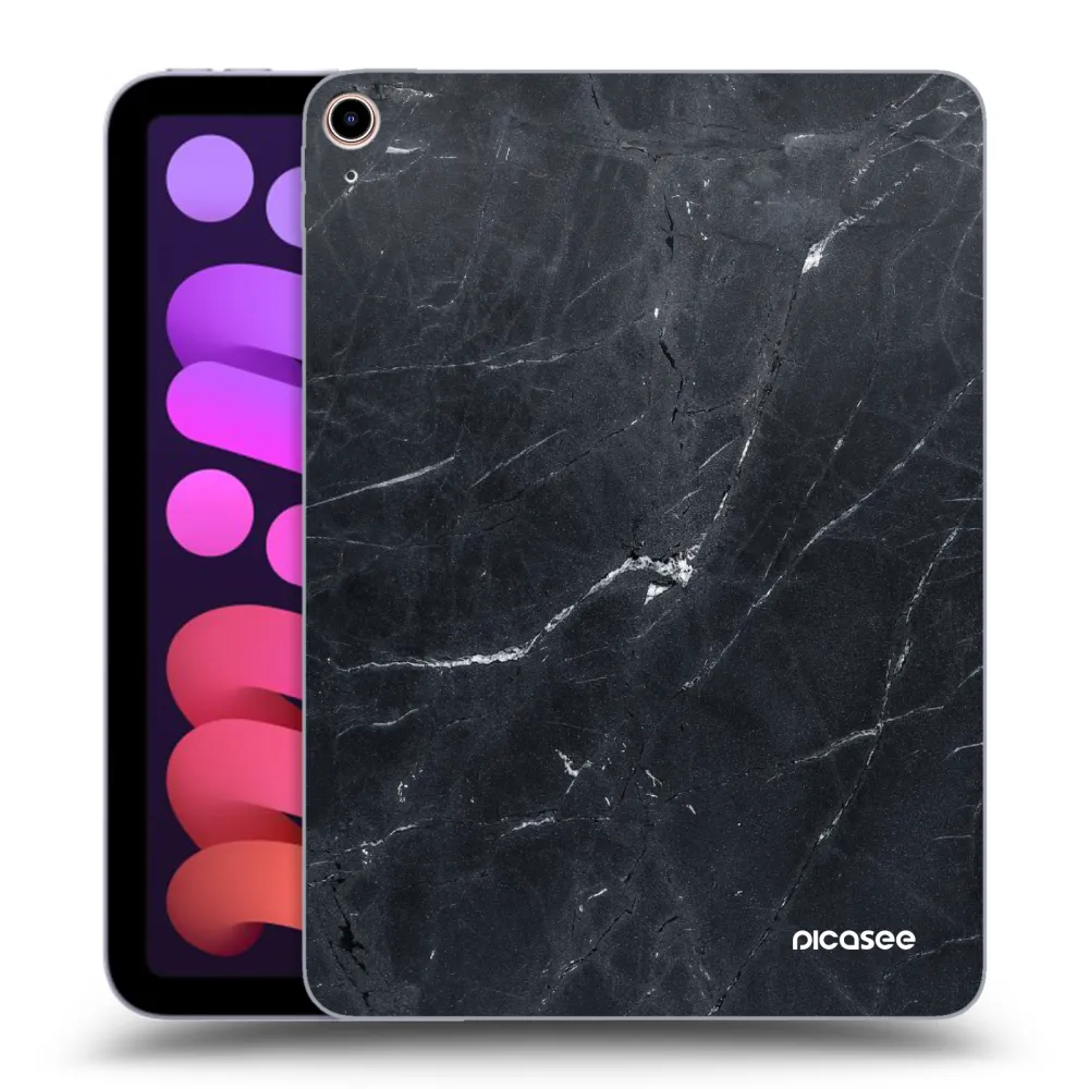 Picasee husă transparentă din silicon pentru Apple iPad mini 2021 (6. gen) - Black marble