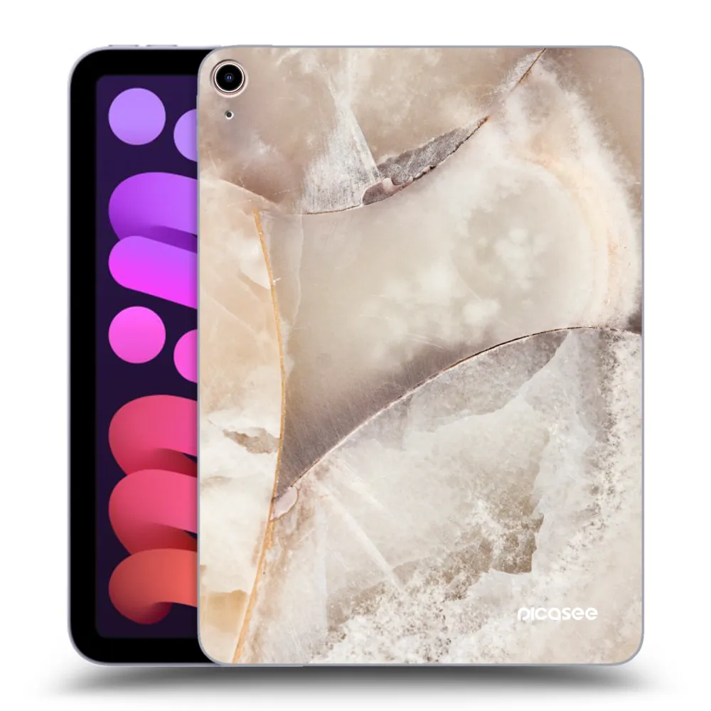 Picasee husă transparentă din silicon pentru Apple iPad mini 2021 (6. gen) - Cream marble