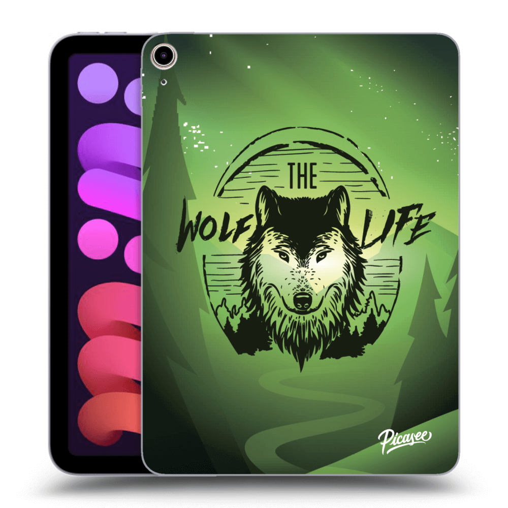 Picasee husă neagră din silicon pentru Apple iPad mini 2021 (6. gen) - Wolf life