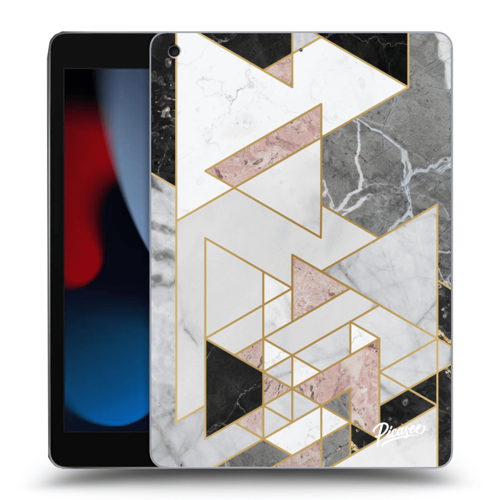 Picasee husă transparentă din silicon pentru Apple iPad 10.2" 2021 (9. gen) - Light geometry