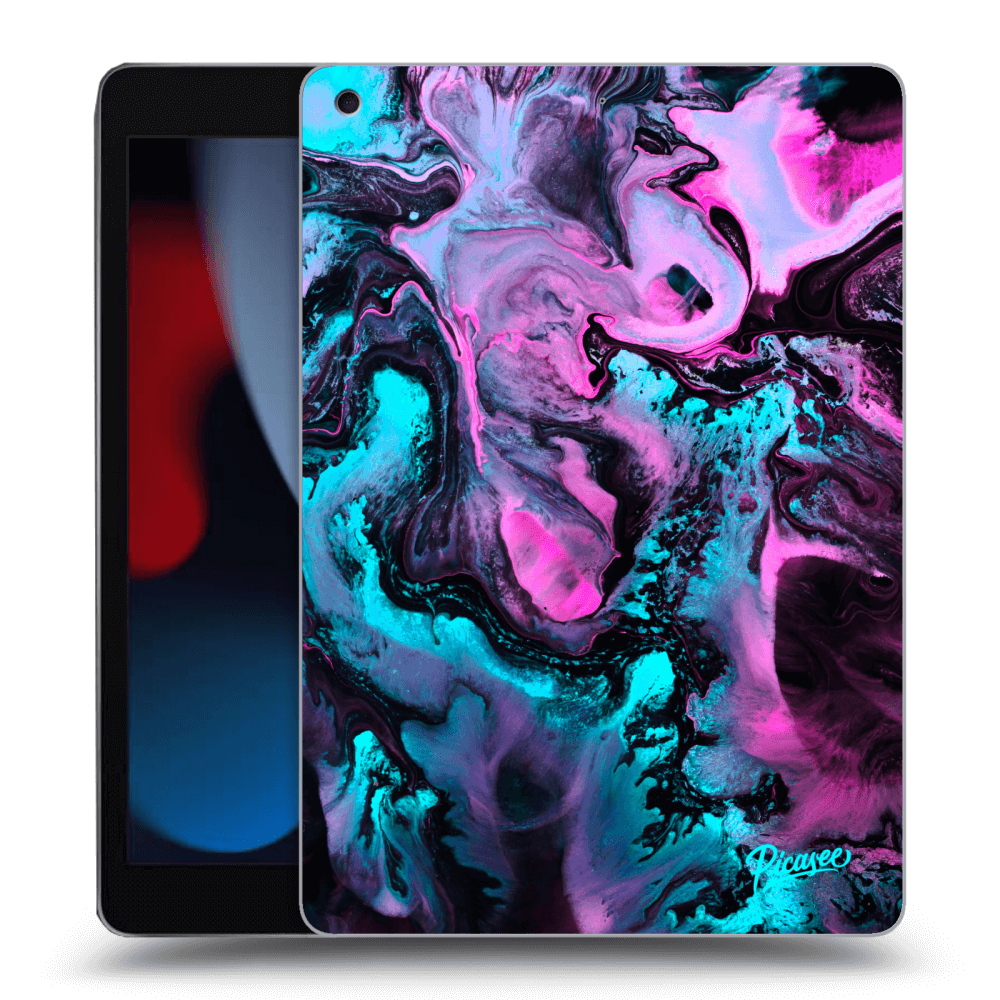 Picasee husă neagră din silicon pentru Apple iPad 10.2" 2021 (9. gen) - Lean