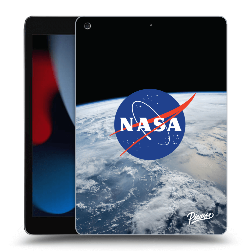 Picasee husă neagră din silicon pentru Apple iPad 10.2" 2021 (9. gen) - Nasa Earth