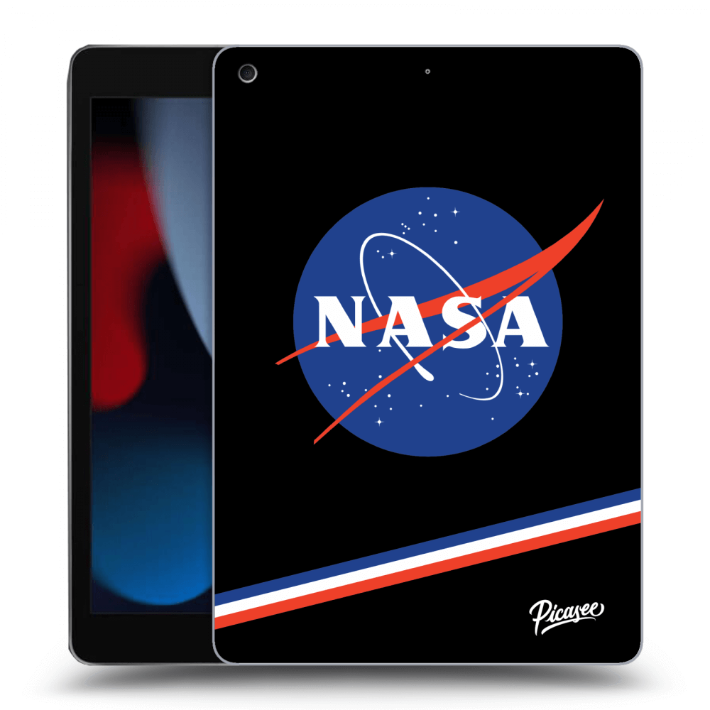 Picasee husă neagră din silicon pentru Apple iPad 10.2" 2021 (9. gen) - NASA Original