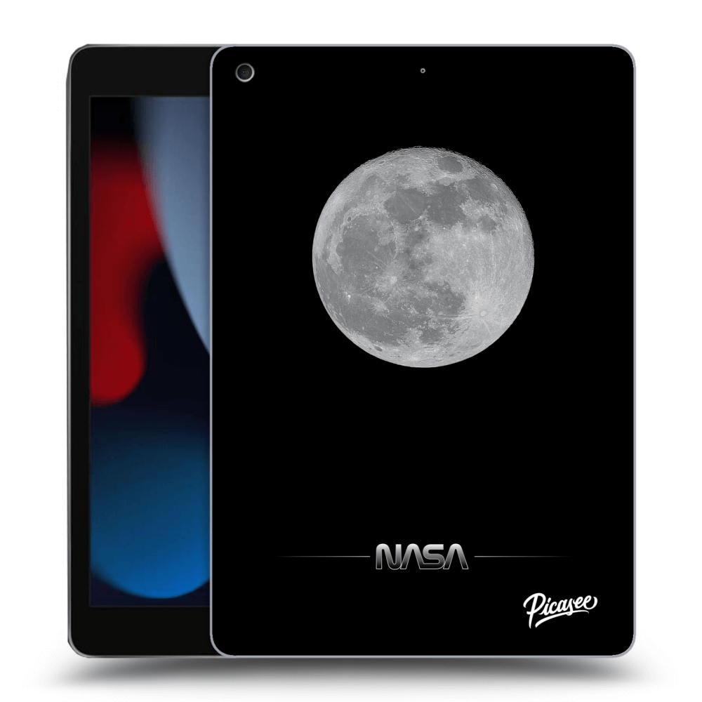 Picasee husă neagră din silicon pentru Apple iPad 10.2" 2021 (9. gen) - Moon Minimal