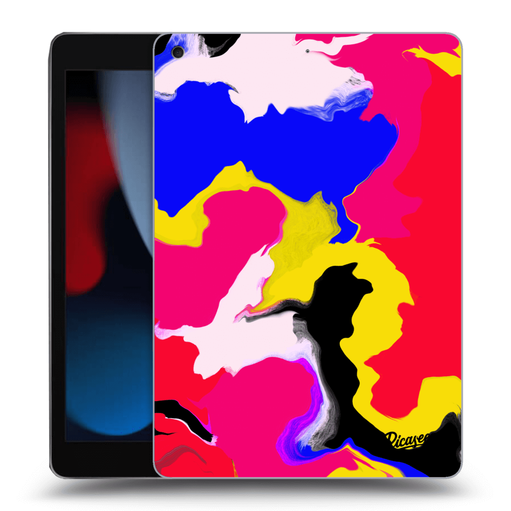 Picasee husă transparentă din silicon pentru Apple iPad 10.2" 2021 (9. gen) - Watercolor