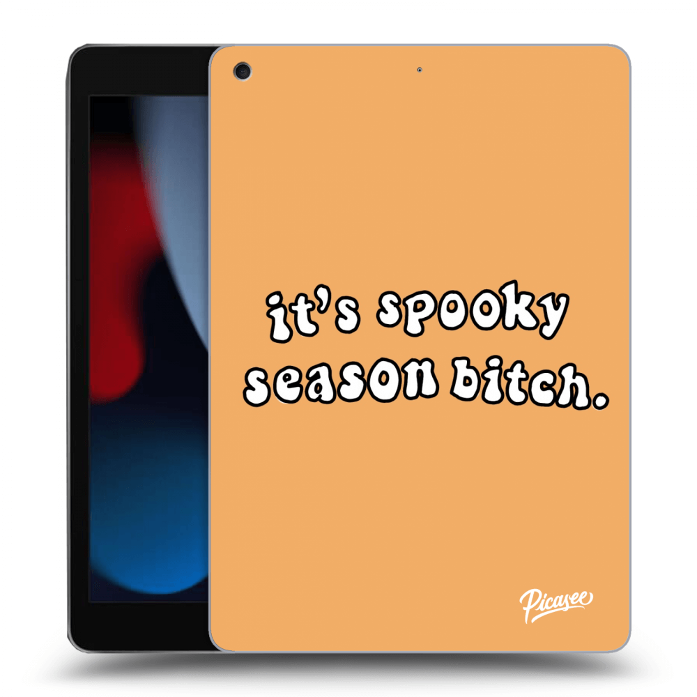 Picasee husă neagră din silicon pentru Apple iPad 10.2" 2021 (9. gen) - Spooky season