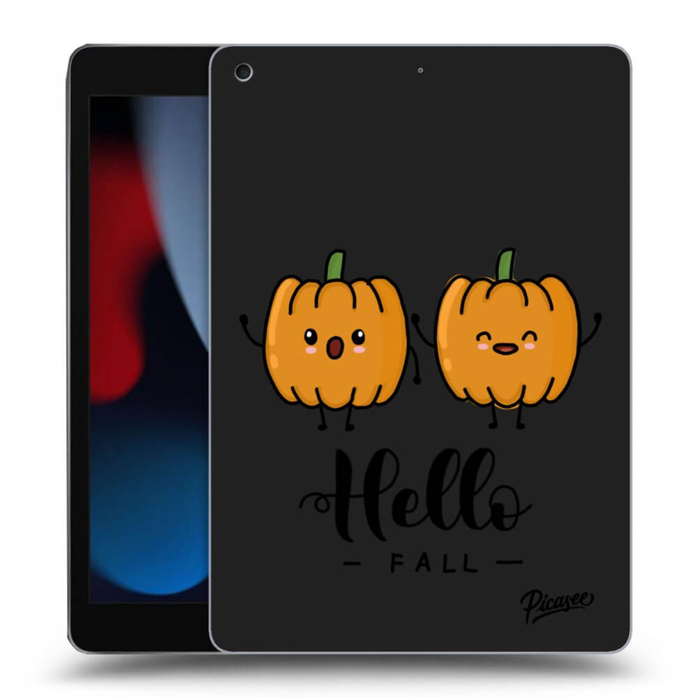 Picasee husă neagră din silicon pentru Apple iPad 10.2" 2021 (9. gen) - Hallo Fall