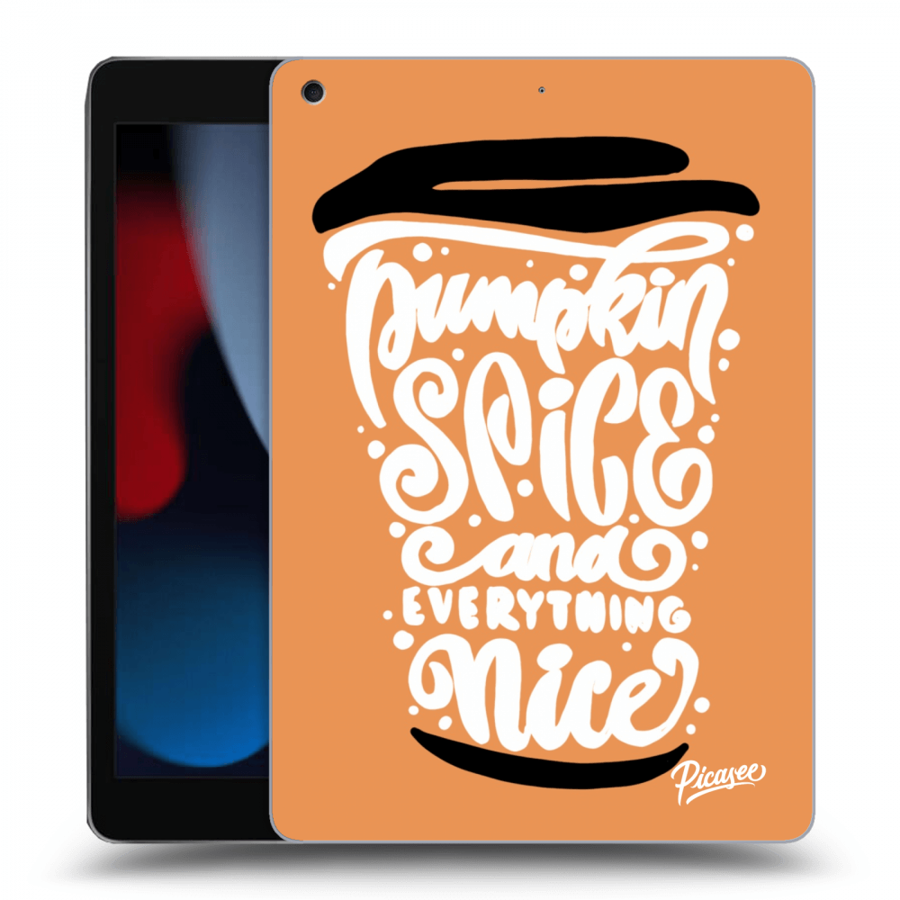 Picasee husă neagră din silicon pentru Apple iPad 10.2" 2021 (9. gen) - Pumpkin coffee