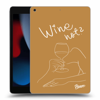 Picasee husă neagră din silicon pentru Apple iPad 10.2" 2021 (9. gen) - Wine not