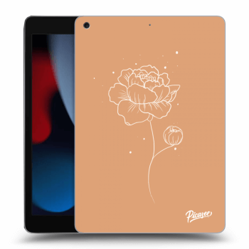 Picasee husă neagră din silicon pentru Apple iPad 10.2" 2021 (9. gen) - Peonies