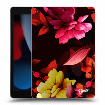 Picasee husă transparentă din silicon pentru Apple iPad 10.2" 2021 (9. gen) - Dark Peonny
