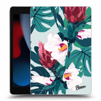 Picasee husă neagră din silicon pentru Apple iPad 10.2" 2021 (9. gen) - Rhododendron