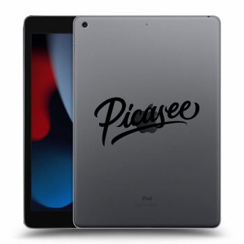 Picasee husă transparentă din silicon pentru Apple iPad 10.2" 2021 (9. gen) - Picasee - black
