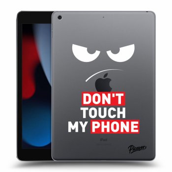 Husă pentru Apple iPad 10.2" 2021 (9. gen) - Angry Eyes - Transparent