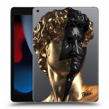 Picasee husă transparentă din silicon pentru Apple iPad 10.2" 2021 (9. gen) - Wildfire - Gold