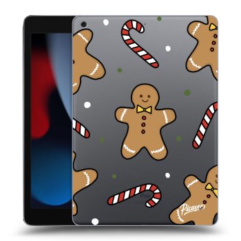 Picasee husă transparentă din silicon pentru Apple iPad 10.2" 2021 (9. gen) - Gingerbread