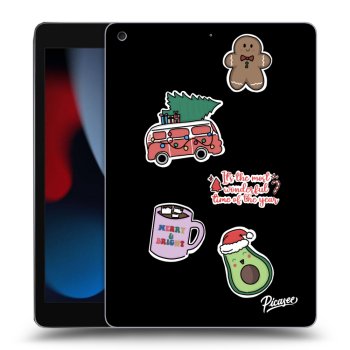 Husă pentru Apple iPad 10.2" 2021 (9. gen) - Christmas Stickers
