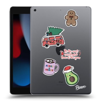 Husă pentru Apple iPad 10.2" 2021 (9. gen) - Christmas Stickers